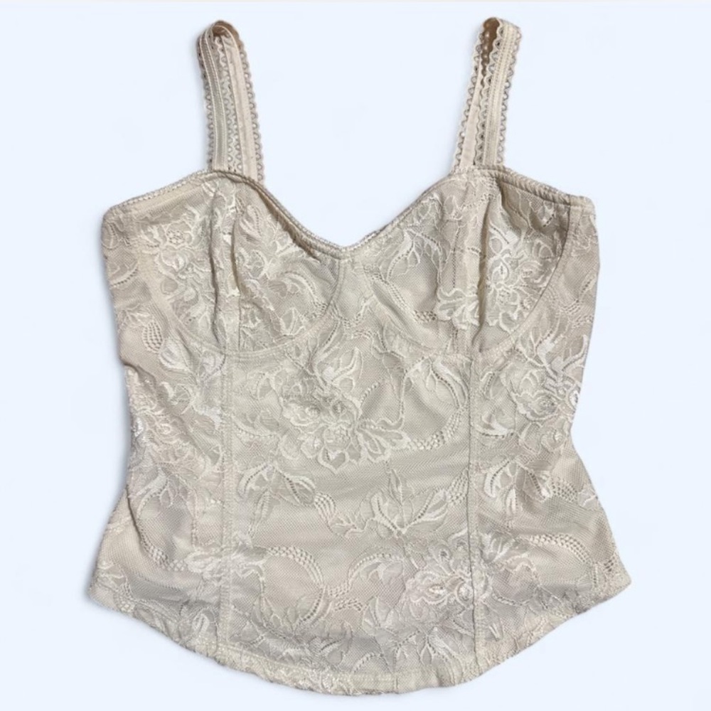 Free People Intimately Cream Lace Corset